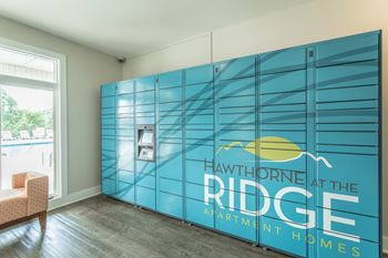 Package lockers at hawthorne at the ridge in madison, al